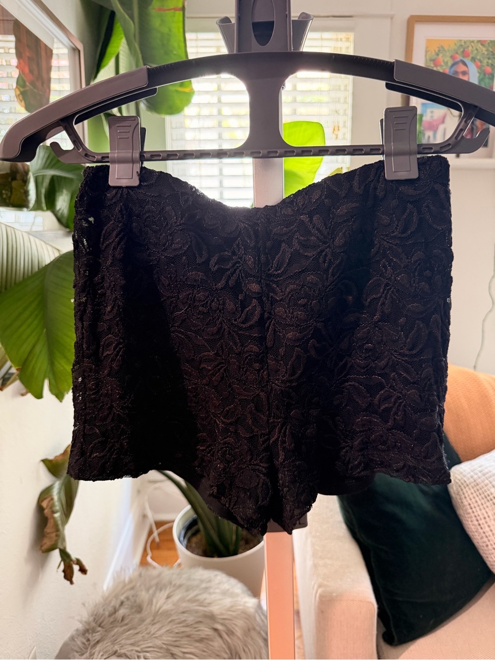 Forever 21 Black Lace Skort Shorts